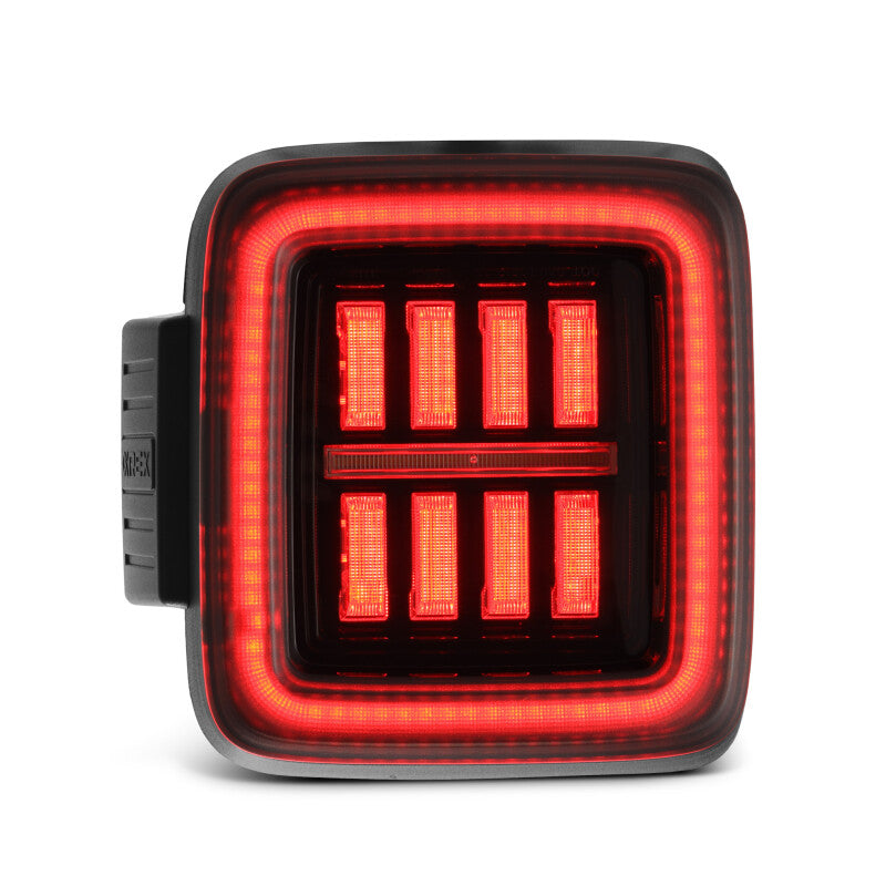 AlphaRex 18-23 Jeep Wrangler JL NOVA Prismatic LED Taillights Alpha-Black 602010 *Discontinued