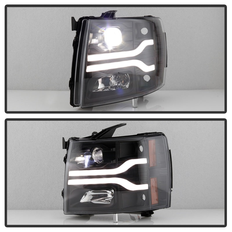 Spyder Chevy Silverado 1500 07-13/2500HD/3500HD 07-14 LED Black PRO-YD-CS07V3PL-BK 5087614