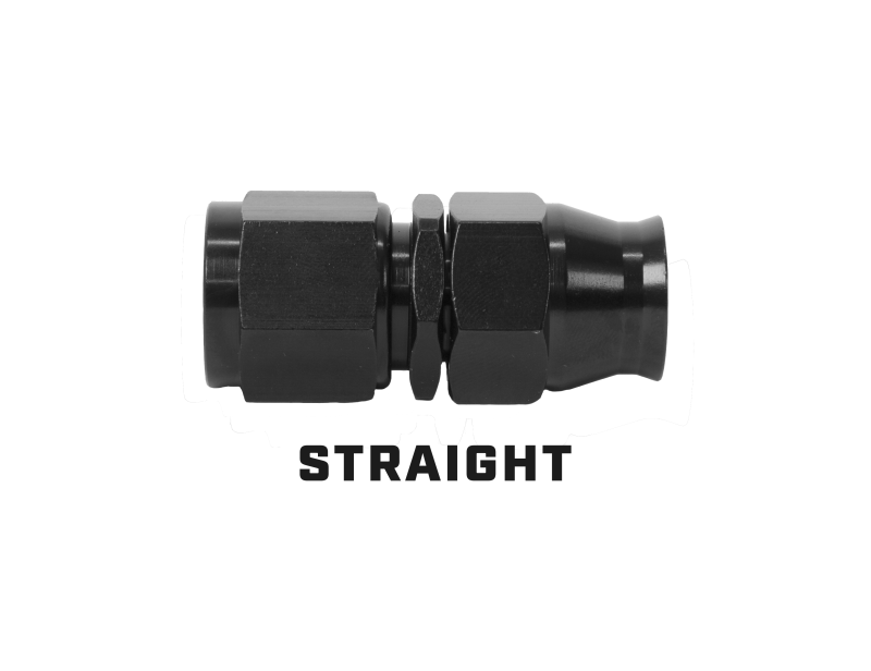 Aeromotive PTFE Hose End - AN-12 - Straight - Black Anodized 15359