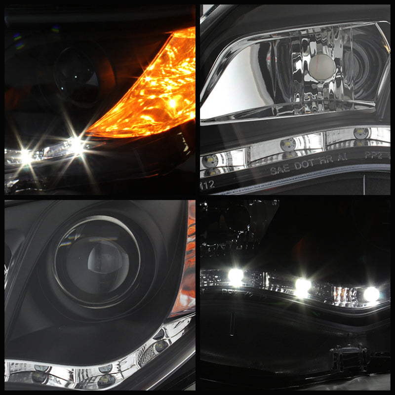Spyder Toyota Camry 12-14 Projector Headlights DRL Blk High 9005 (Not Included PRO-YD-TCAM12-DRL-BK 5072658