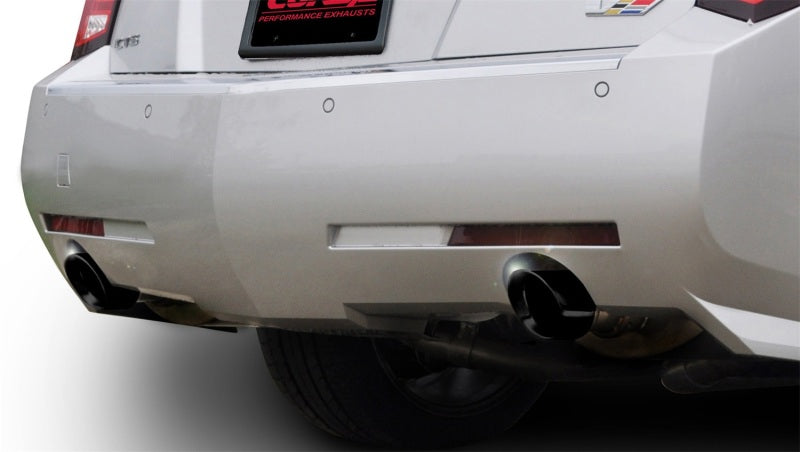 Corsa Performance 11-13 Cadillac CTS Wagon V 6.2L V8 Black Sport Axle-Back Exhaust