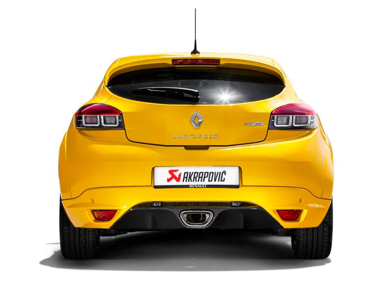 Akrapovic 10-16 Renault Megane Coupe RS Evolution Line Cat Back (Titanium) w/ Carbon Tips S-RE/T/1