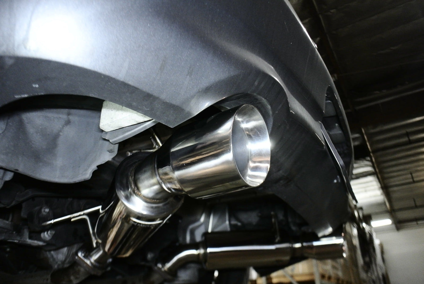 Megan Racing Axleback Exhaust for Infiniti G37 Coupe 2008-2013 / Q60 Coupe 2014-2015 - T-304 Stainless Steel Dual Canister RWD LW-ABE-IG08