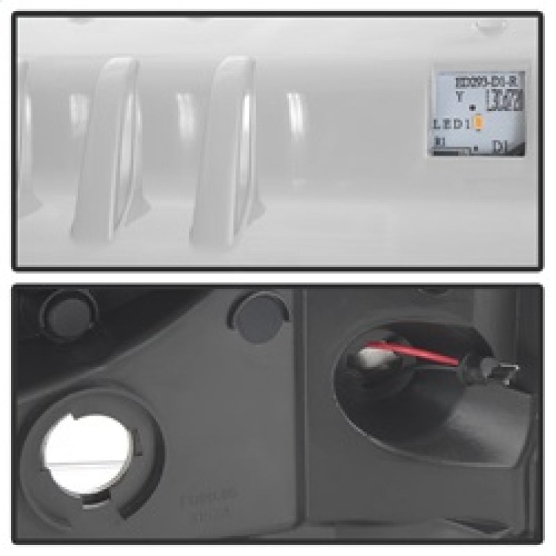 Spyder 05-07 Ford F250/350/450 SD Ver 2 Proj Headlights - Light Bar DRL - Black PRO-YD-FS05V2-LB-C 5084682