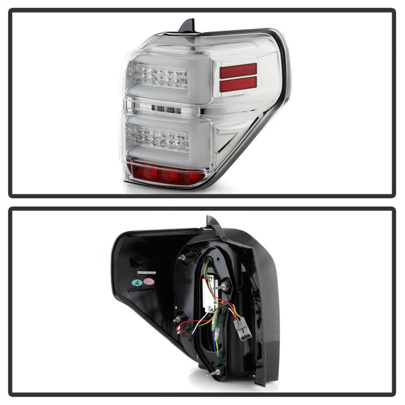Spyder Toyota 4Runner 10-14 LED Tail Lights - Sequential Turn Signal - Chrome ALT-YD-T4R10-SEQ-C 5087805
