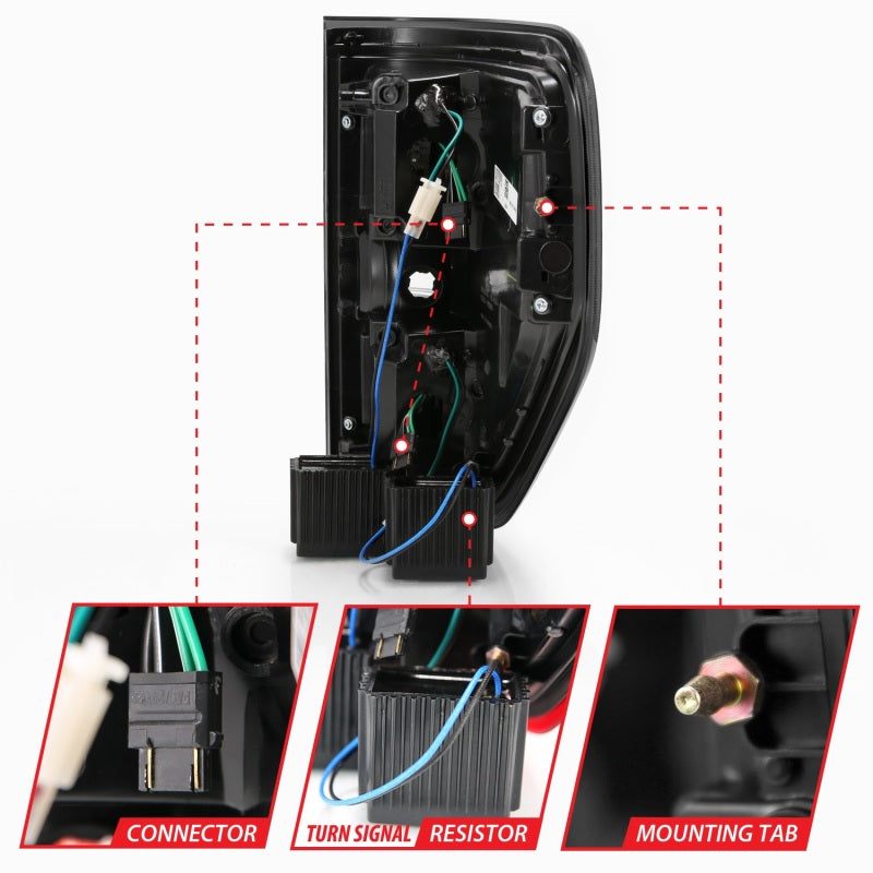 Anzo 2009-2013 Ford F-150 LED Taillights Smoke