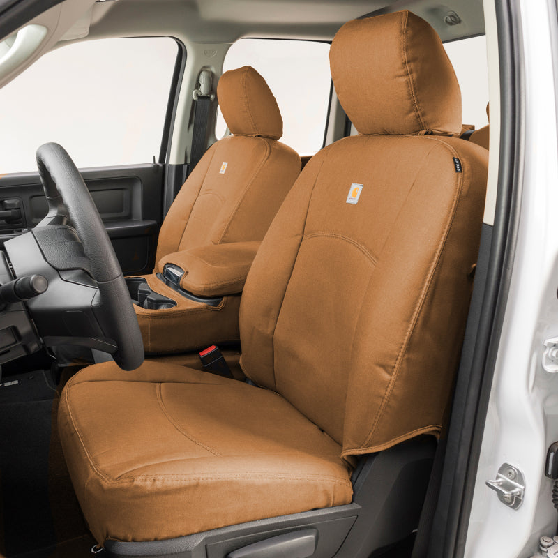 Covercraft 24-25 Ford F250/F550 Carhartt PrecisionFit Custom Front Row Seat Covers - Brown GTF4423ABCABN