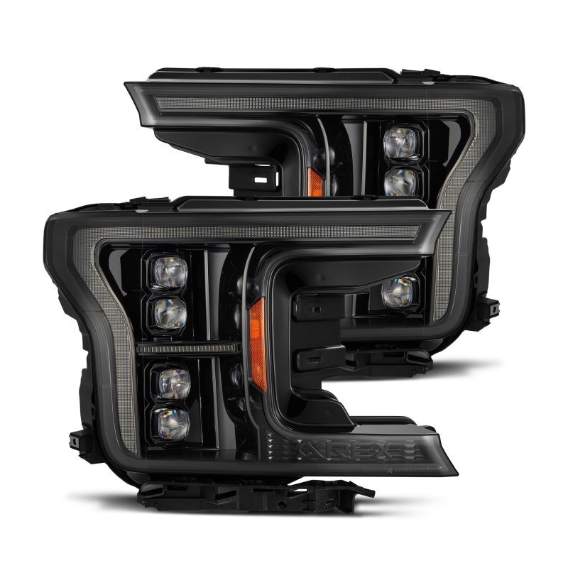 AlphaRex 18-20 Ford F-150 NOVA LED Proj Headlight Alpha Blk (14th Gen G2 Style) 880249 *Discontinued