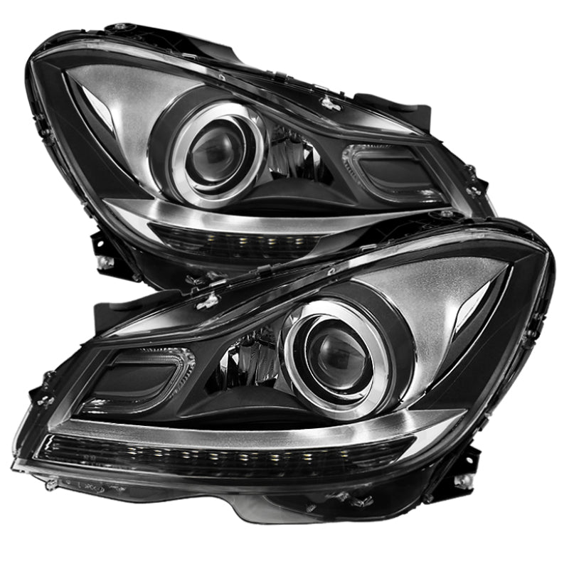 SPYDER Xtune Mercedes Benz C-Class 12-14 OE Projector Headlights (Fit Non-Hid) Chrome PRO-JH-MBW20412-NA-C 9933455