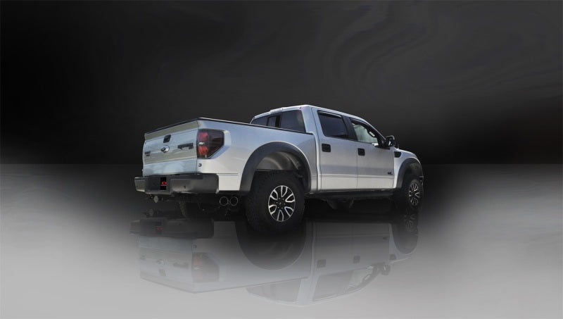 Corsa Performance 11-13 Ford F-150 Raptor 6.2L V8 Polished Sport Cat-Back Exhaust