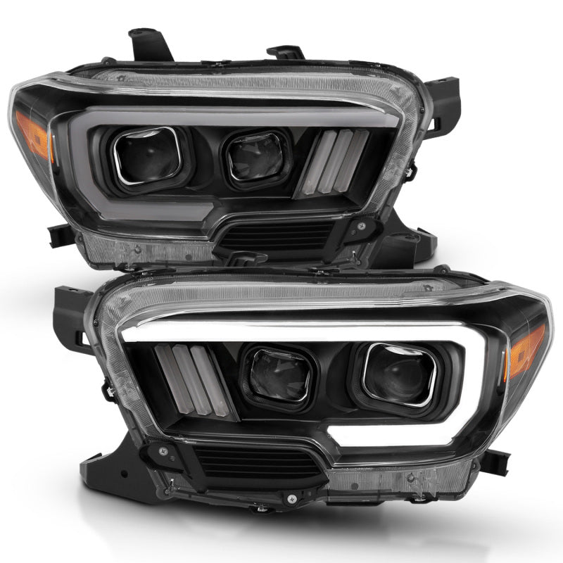 Anzo  16-17 Toyota Tacoma Projector Headlights w/ Plank Style Design