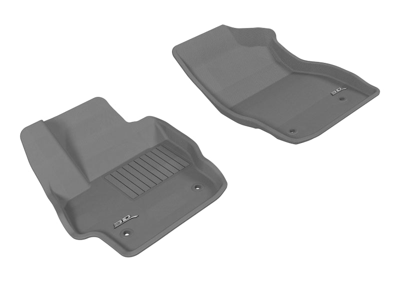 3D MAXpider 2010-2013 Mazda Mazda3 Kagu 1st Row Floormat - Gray L1MZ01311501