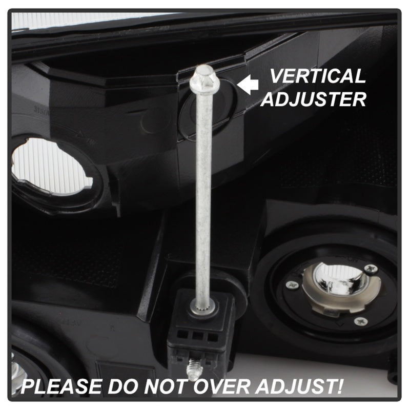 SPYDER xTune 02-06 Chevy Avalanche w/Cladding OEM Bumper Light & Headlights - (BLACK) (HD-JH-CAVA02-SET-BK) 9040641