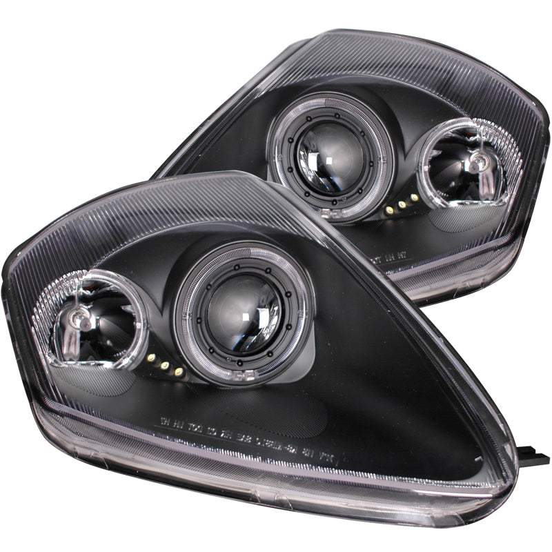 Anzo 2000-2005 Mitsubishi Eclipse Projector Headlights w/ Halo Black