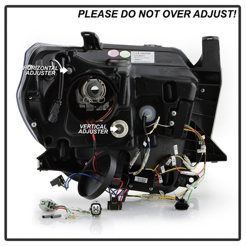 SPYDER Signature 14-21 Toyota Tundra SR/SR5 Projector Headlights - Black (PRO-YD-TTU14V2SI-SBSEQ-BK) 5088802