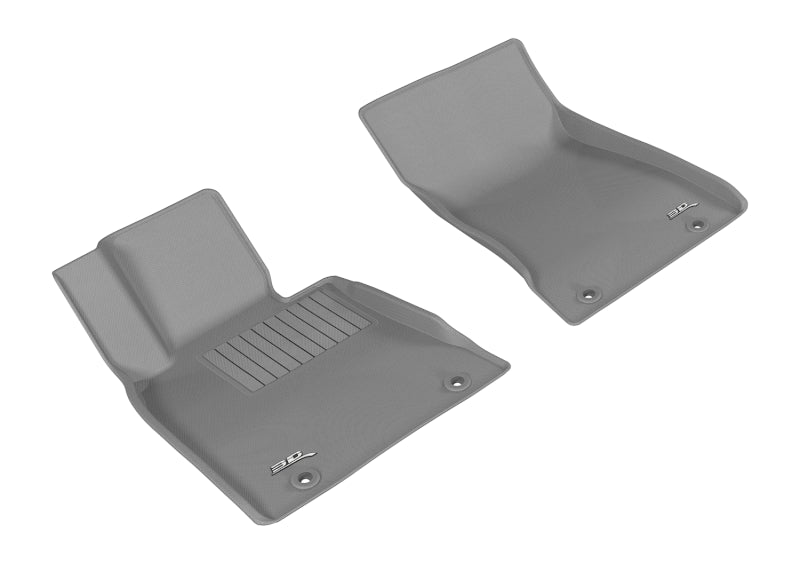 3D MAXpider 2015-2019 Genesis/Hyundai G80/Genesis Sedan Kagu 1st Row Floormat - Gray L1HY06111501