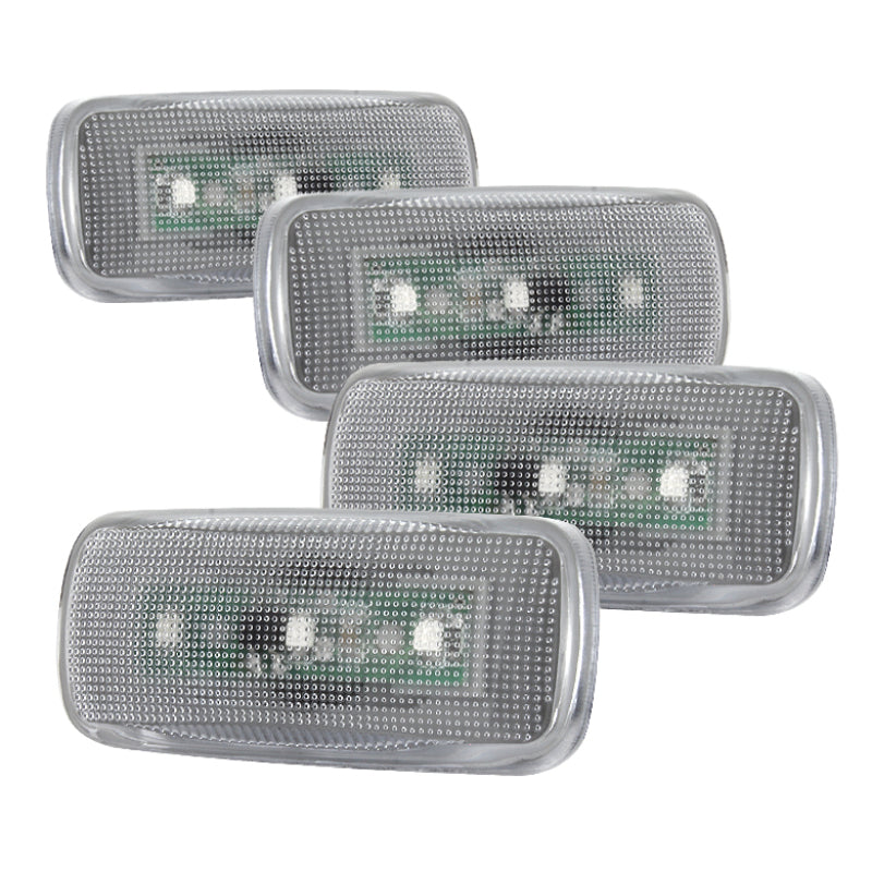 SPYDER Xtune Dodge Ram 10-14 Dually 2 Red LED 2 Amber LED Fender Lights 4pcs Clear ACC-LED-DR10-FL-C 9924774