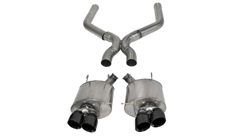 Corsa Performance 13-13 Ford Mustang Shelby GT500 5.8L V8 Black Sport Axle-Back