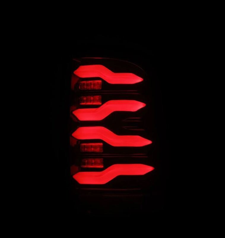 AlphaRex 09-18 Dodge RAM LUXX-Series LED Taillights Black Red w/Actv Light & SS 640002 *Discontinued