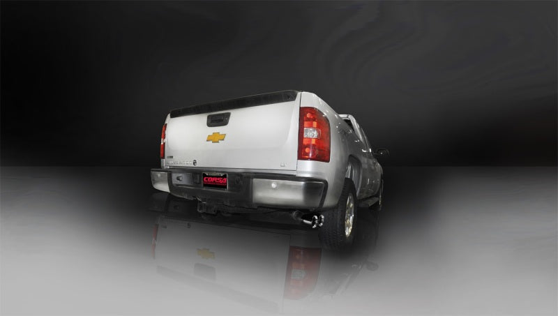Corsa 11-13 GMC Sierra Ext. Cab/Std. Bed 1500 6.2L V8 Black Sport Cat-Back Exhaust 14523BLK