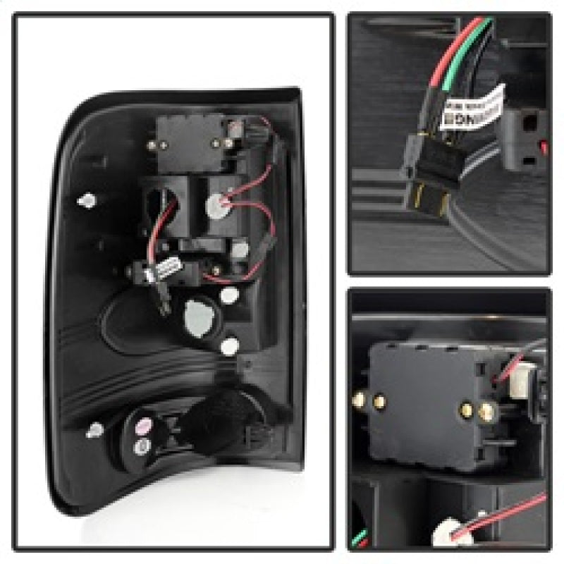 Spyder Ford F150 Styleside 04-08 (Not Fit Heritage & SVT)LED Tail Lights Black ALT-YD-FF15004-LED-BK 5003249
