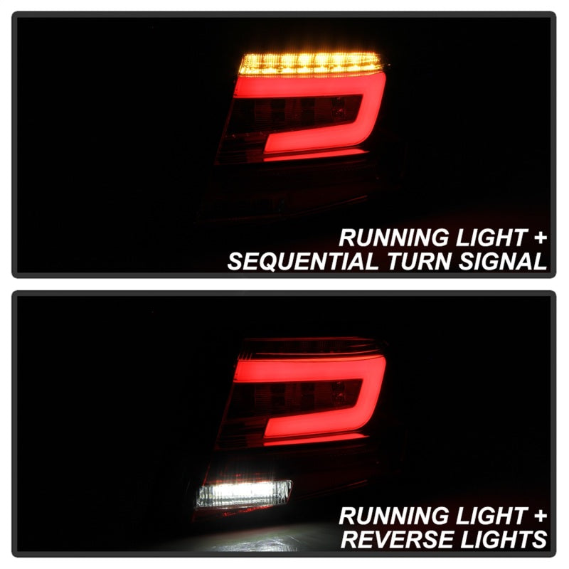Spyder 08-11 Subaru Impreza WRX 4DR LED Tail Lights - Red Clear ALT-YD-SI084D-LED-RC 5087973