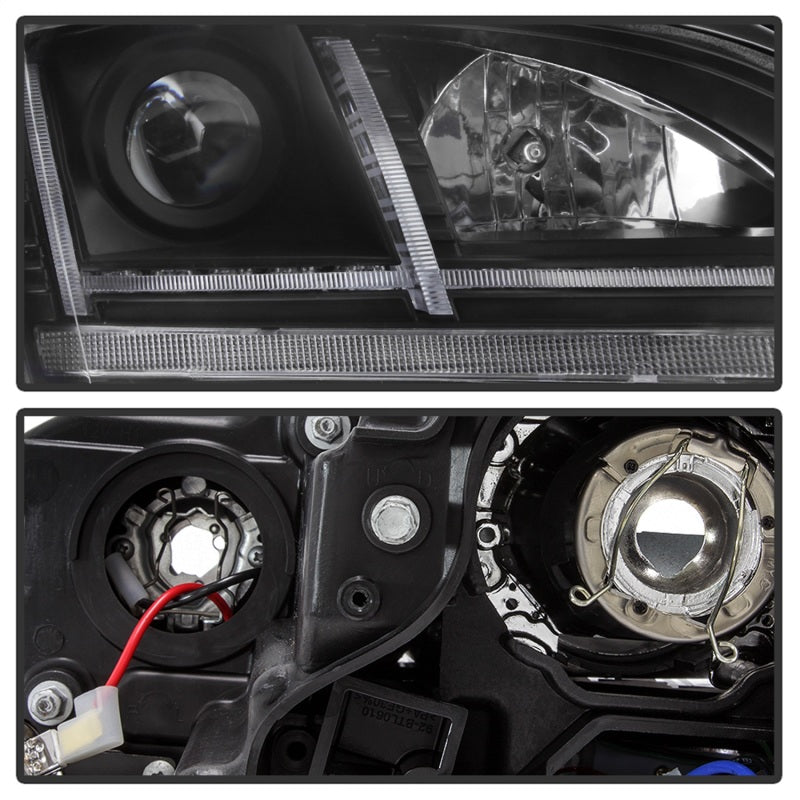 Spyder 08-15 Audi TT Halogen Projector Headlights w/Seq Turn Signal - Black (PRO-YD-ATT08-BK) 5085535