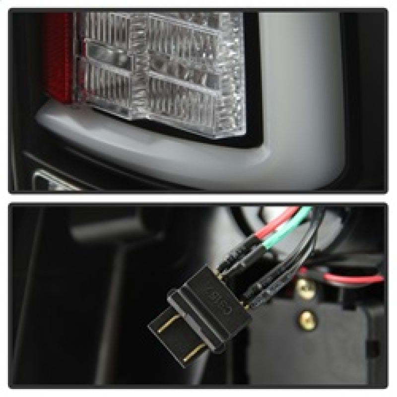 Spyder 09-16 Dodge Ram 1500 Light Bar LED Tail Lights - Black ALT-YD-DRAM09V2-LED-BK 5084026