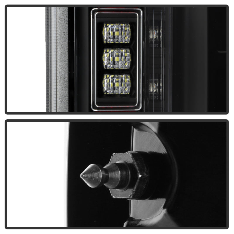 SPYDER 21-23 Ford F150 (Halogen w/ Blind Spot) Full LED Tail Lights - Black (ALT-YD-FF15021HALBS-BK) 5088789