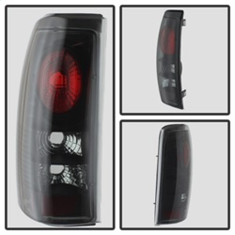 Spyder Chevy Silverado 1500 99-02 (Not Fit Stepside) Euro Style Tail Lights Blk Smke ALT-YD-CS99-BSM 5078056