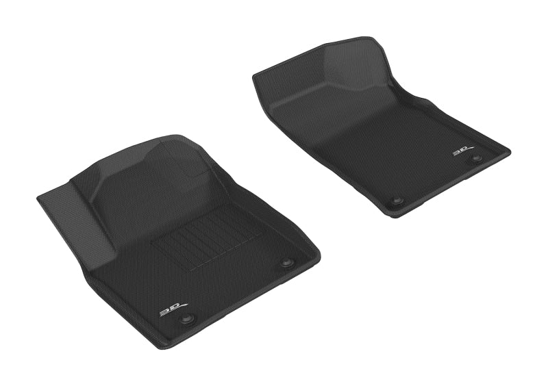 3D MAXpider 2017-2020 Nissan Armada Kagu 1st Row Floormat - Black L1NS09511509