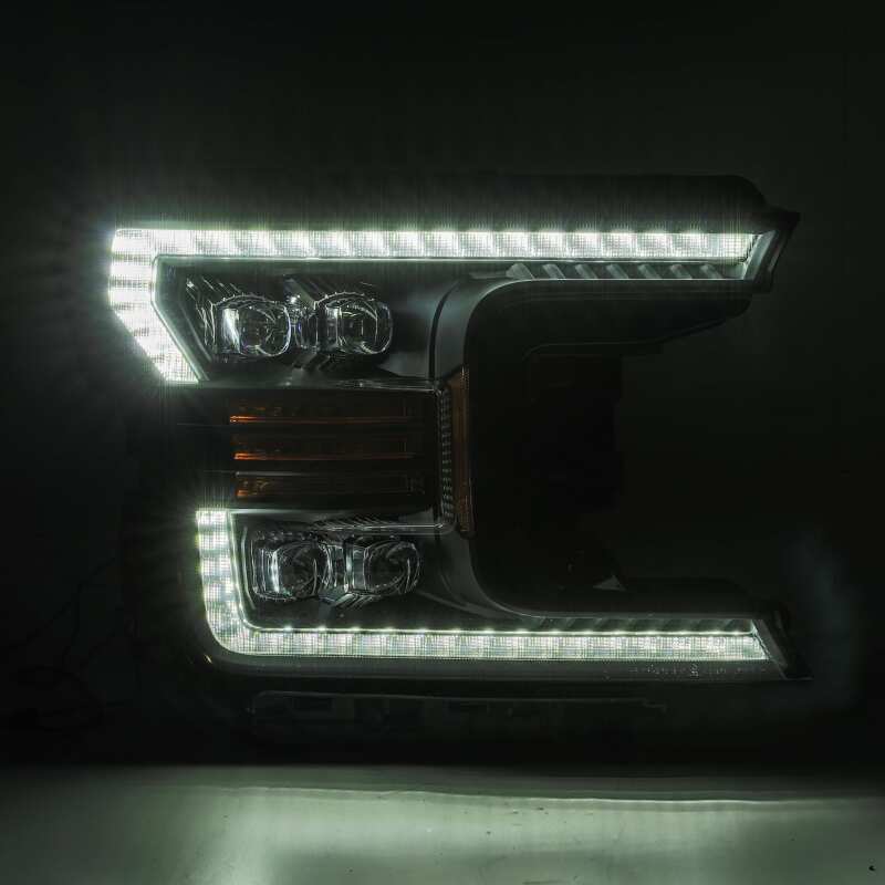 AlphaRex 18-19 Ford F-150 NOVA LED Proj Headlights Plank Style Matte Black w/Activ Light/Seq Signal 880182 *Discontinued