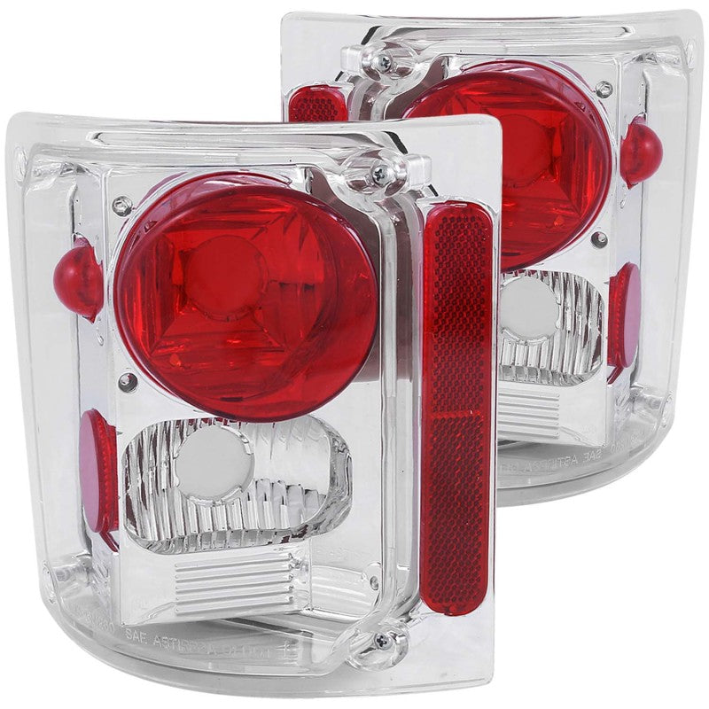 Anzo 1973-1987 Chevrolet C 10 Taillights Chrome