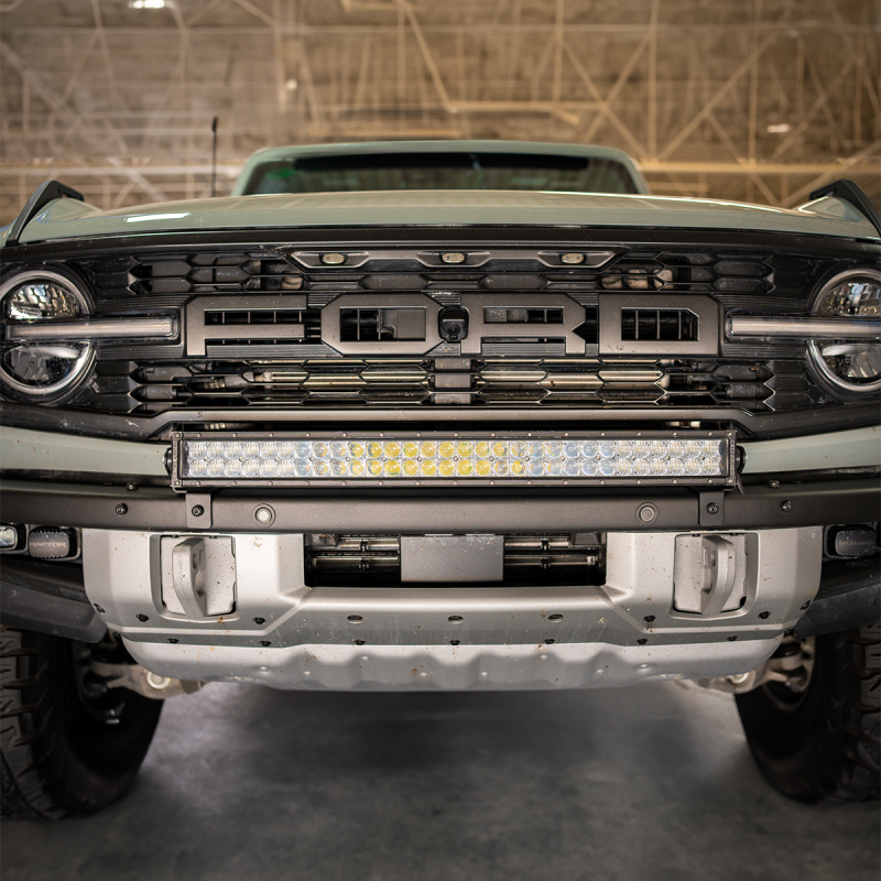 Cali Raised LED Cali Raised 2021+ Ford Raptor Bumper Light Bar Mounting Kit - 5D Optic Osram 32In DualRow Bar Spot CR4024