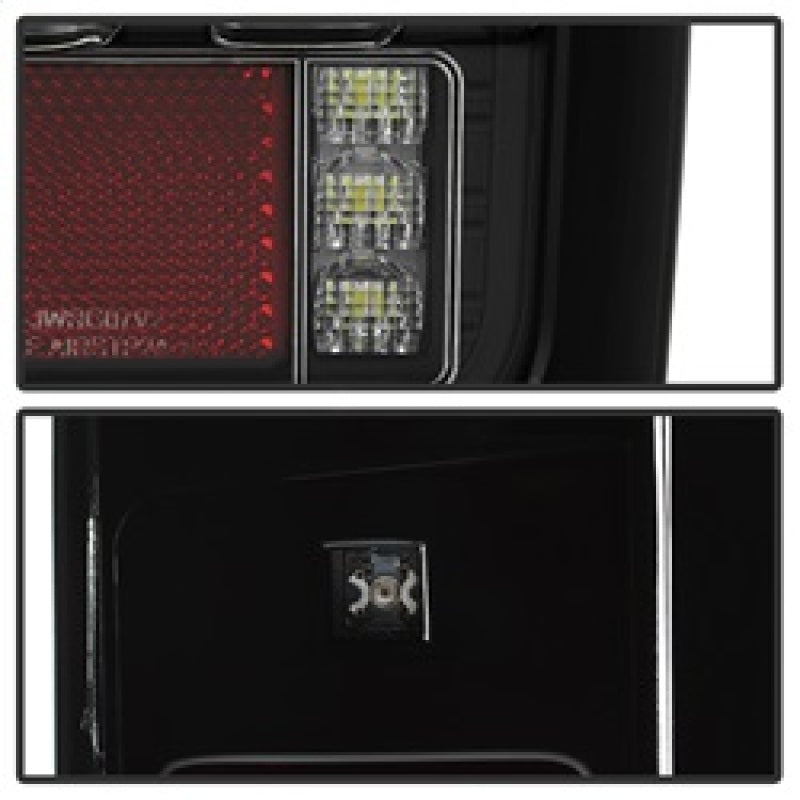 Spyder 07-16 Jeep Wrangler Version 2 Light Bar LED Tail Lights - Black (ALT-YD-JWA07V2-LBLED-BK) 5084774