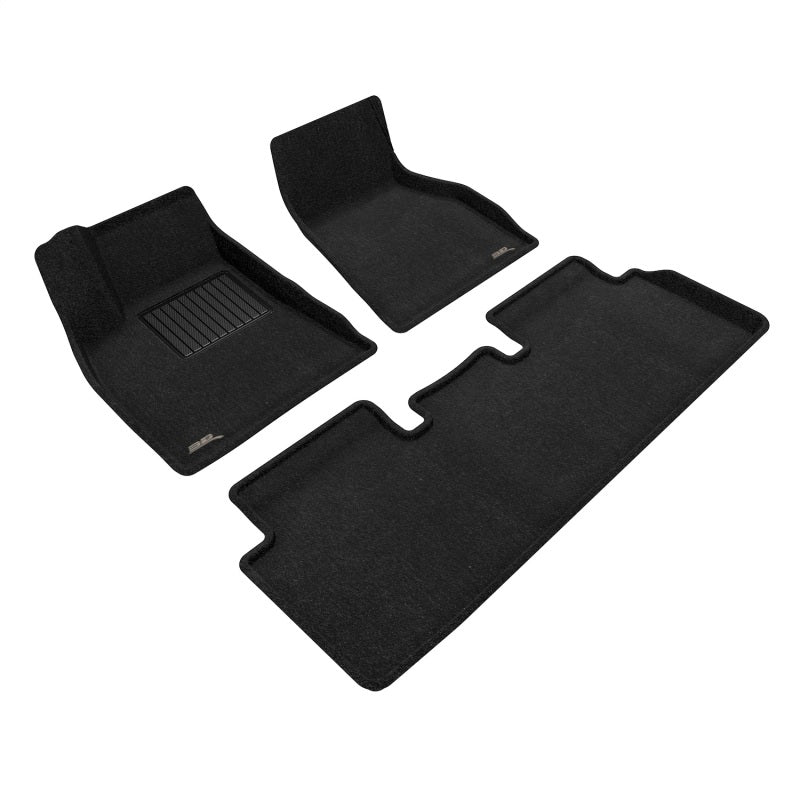 3D MAXpider 20-21 Tesla Model S Elegant Floor Mat- Black L1TL02004709