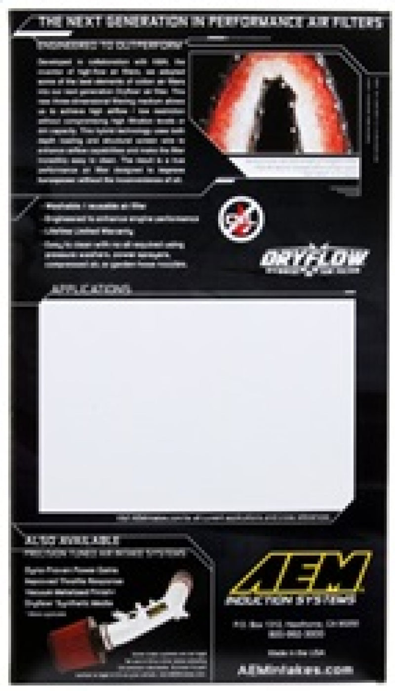 AEM Induction AEM 92-08 Subaru Impreza DryFlow Air Filter 28-20232