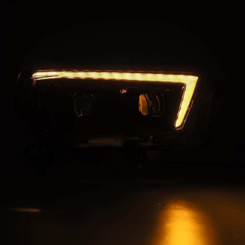 AlphaRex 10-13 Toyota 4Runner PRO-Series Proj Headlights Plank Style Alpha Blk w/Seq Signal/DRL 880754 *Discontinued
