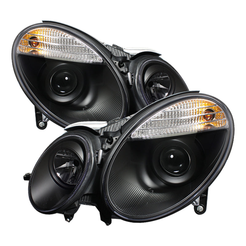 Spyder Mercedes Benz E-Class 07-09 Projector Headlights Halogen Model Only - Blk PRO-YD-MBW21107-BK 5042217