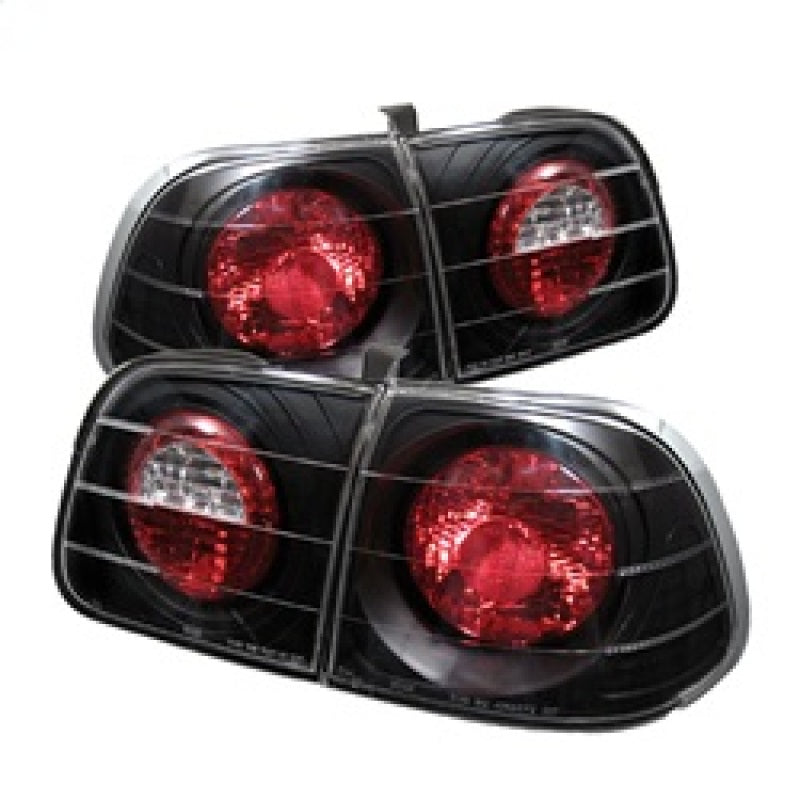 Spyder Honda Civic 99-00 4Dr Euro Style Tail Lights Black ALT-YD-HC99-4D-BK 5005076
