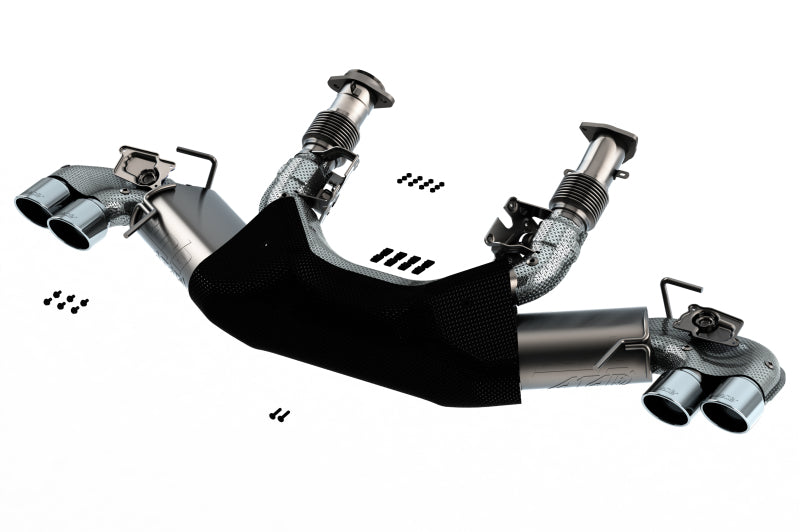Borla 2020 Chevrolet Corvette C8 6.2L ATAK 3in Exhaust System Dual Round A/C Tips 4inx 4.75in 140839