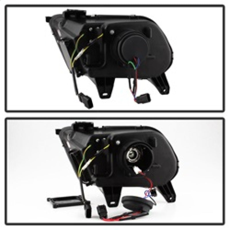 Spyder 10-13 Ford Mustang - Halogen - Projector Headlights - LED Signals -Black (PRO-YD-FM2010V2-BK) 5085429