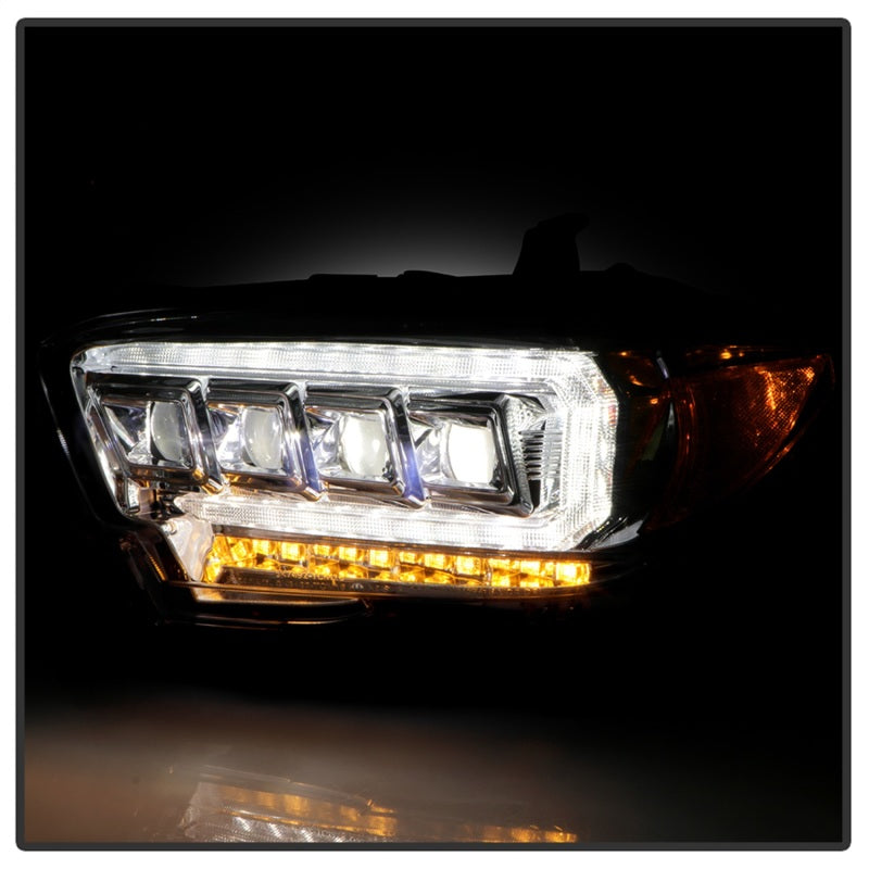 Spyder 16-20 Toyota Tacoma Halogen Model Only High-Power LED Headlights - Chrome PRO-YD-TT16HALAP-C 5088369