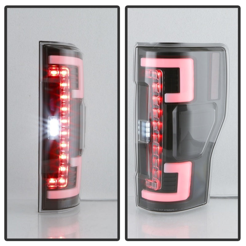 Spyder 17-18 Ford F-250 SD (w/Blind Spot Sensor) LED Tail Lights - Blk (ALT-YD-FS17BS-LED-BK) 5085610