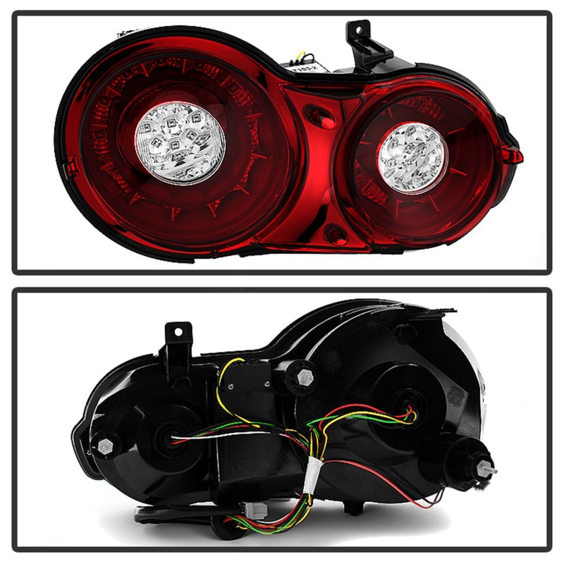 Spyder 09-15 Nissan GTR LED Tail Lights Red Clear ALT-YD-NGTR09-LED-RC 5082008