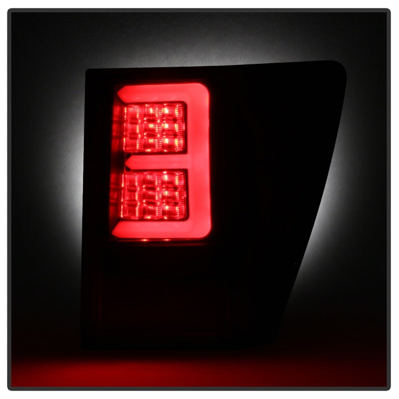 Spyder 07-10 Jeep Grand Cherokee Light Bar LED Tail Lights - Black ALT-YD-JGC07V2-LB-BK 5086655