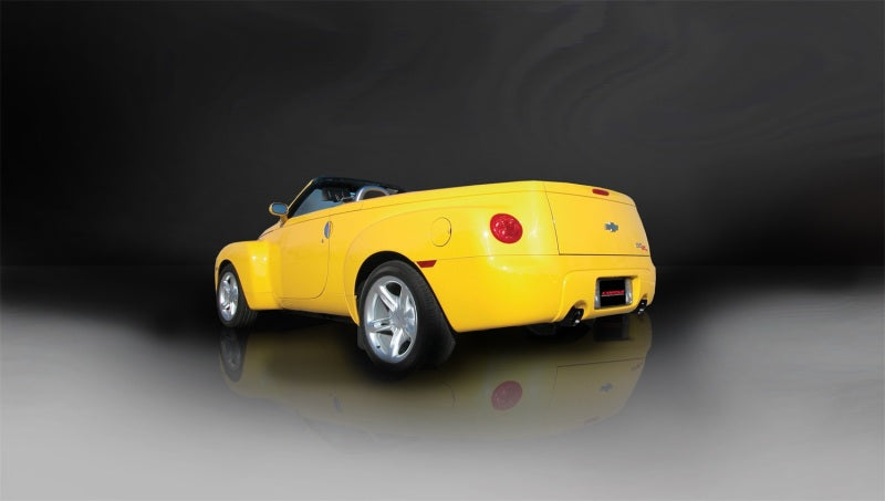 Corsa 03-06 Chevrolet SSR 5.3L V8 3in Cat-Back Dual Rear w Single 4in Black Pro-Series Tips 14254BLK