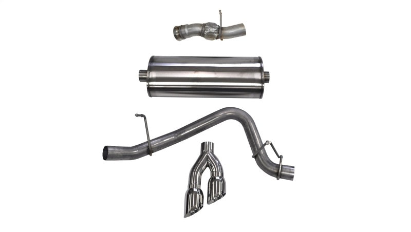 Corsa Performance 15-16 GMC Yukon Denali 6.2L V8 Single Side Exit Cat-Back Exhaust