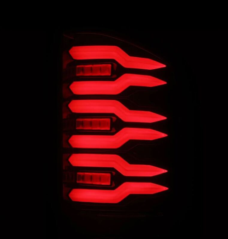 AlphaRex 07-14 Chevrolet Silverado 1500/2500HD/3500HD Luxx-Series LED Tail Lights Black/Red 620000 *Discontinued