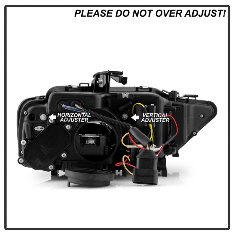 Spyder 13-16 Audi A4/S4 Halogen Model Only High-Power LED Headlights - Black PRO-YD-AA413HALAP-BK 5088345